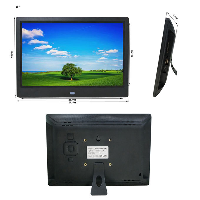 12.5 '' IPS قاب عکس دیجیتال LCD صفحه نمایش 1920 * 1080 جدید طراحی سفید / سیاه MSTAR کنترل تراشه USB / HDMI