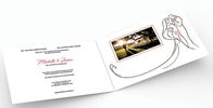کارت دعوت عروسی با دکمه مغناطیسی، کامل رنگ بروشور ویدئو دیجیتال