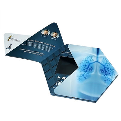 کارت هدایای دیجیتال سفارشی VIF سفارشی 7 اینچ باتری لیتیوم قابل شارژ با حافظه 2GB