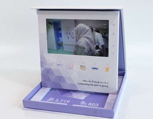 A4 Size Video Brochure Card Digital Module With 2G Memory Capacities