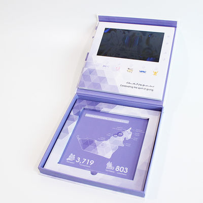 Magnetic Switch Greeting Brochure Card Box Video Packaing Lcd Video Screen 5" 7" 10"