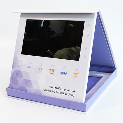 Magnetic Switch Greeting Brochure Card Box Video Packaing Lcd Video Screen 5" 7" 10"