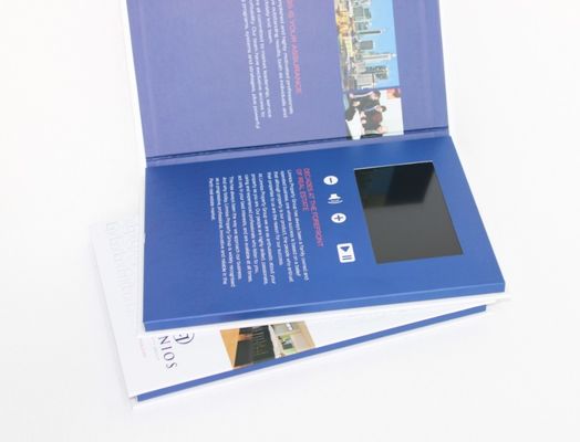 4 GB CMYK printing lcd video card , lcd video brochures for fair display